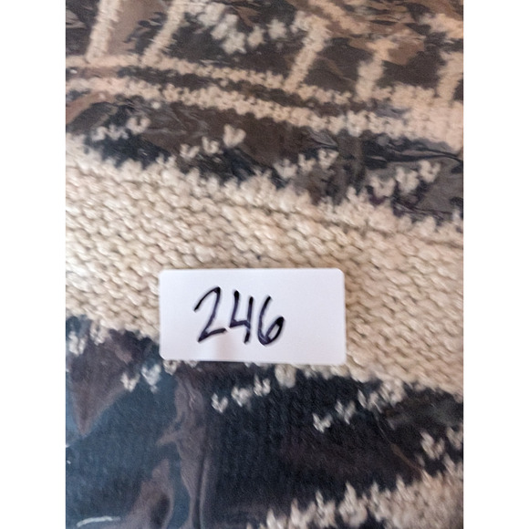 VTG Forever 21 Southwestern Fringe Ranch Aztec Equestrian Boho Sweater Poncho OS - Picture 8 of 8